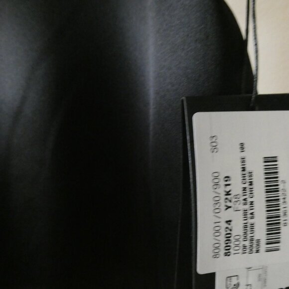 Saint Laurent Brand New Women Top Doublure Satin Chemise Size F38 UNIFORM - Picture 3 of 9